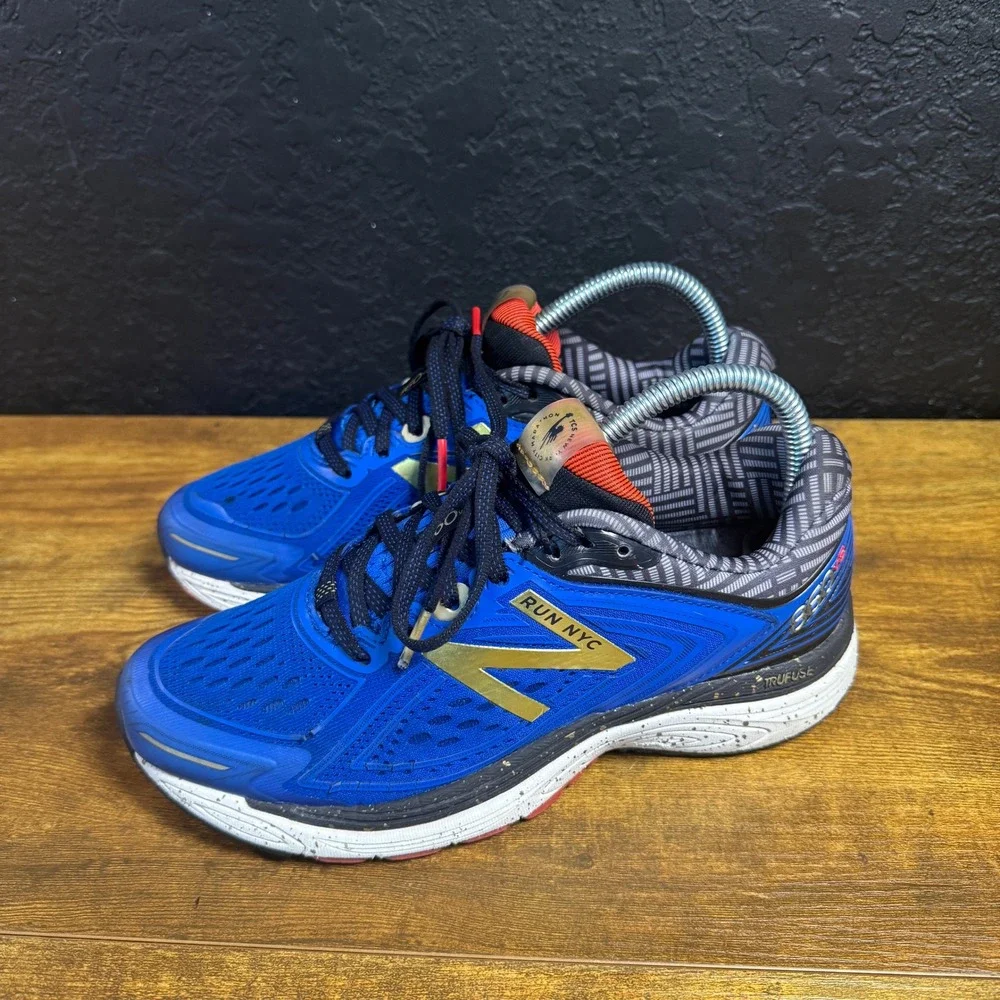 New Balance 860v8 NYC Marathon W860NY8 Blue Mesh Running Shoes Womens Size 7